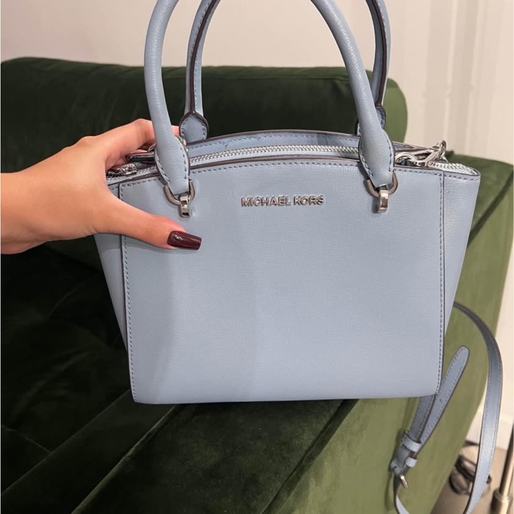 Michael Kors Sky Blue Satchel